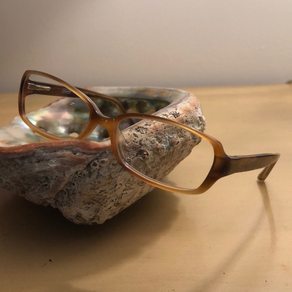 Coach Glasses Blonde Tortoise